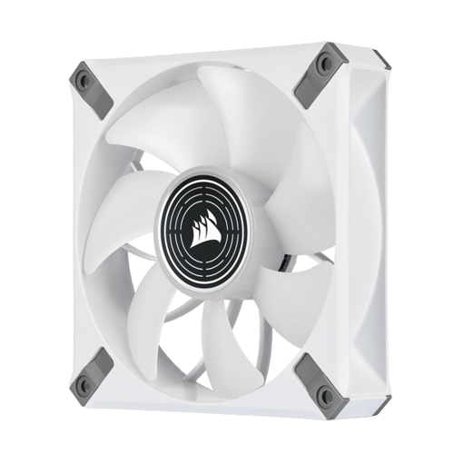 Corsair ML120 LED Elite 120mm White LED Cabinet Fan (Single Pack - White Frame)